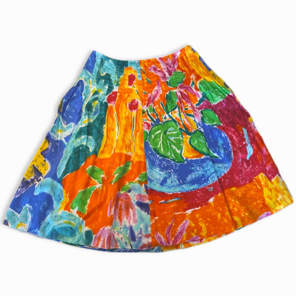Lauren Ralph Lauren Vivid Colors A line skirt 100% Cotton Fully Lined Size 2P